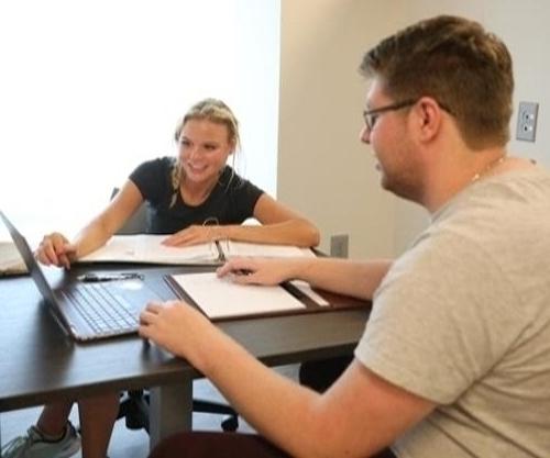 Students in study session